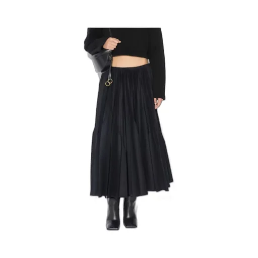 Pleated Midi Skirt