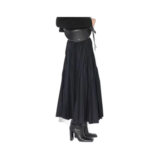 Pleated Midi Skirt