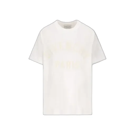 Givenchy Paris Logo Zigzag Stitching T-Shirt