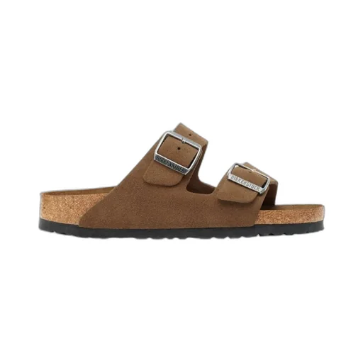 Arizona Double-Buckle Suede Sandals