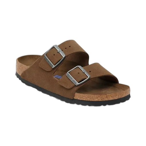 Arizona Double-Buckle Suede Sandals
