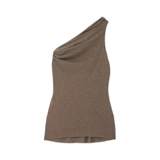 Single-Shoulder Knitted Top