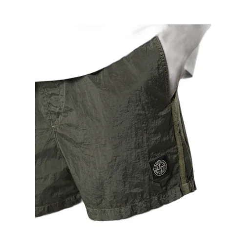 Stone Island Logo Patch Drawstring Shorts
