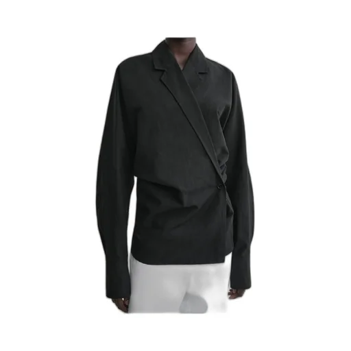 TotÊMe Long Sleeved Asymmetric Wrap Blouse