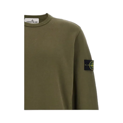 Stone Island Logo Badge Crewneck Sweatshirt