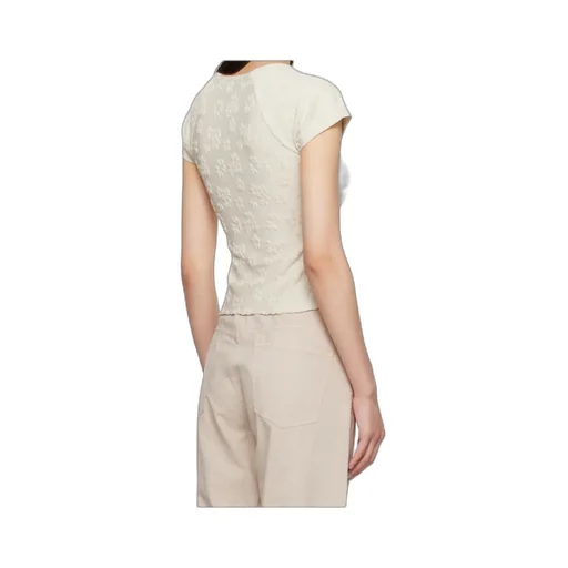 Floral-Pattern Short-Sleeve Top