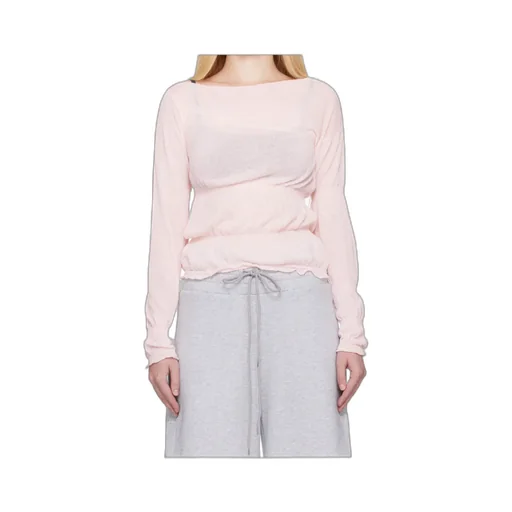 Boat-Neck Drawstring Top