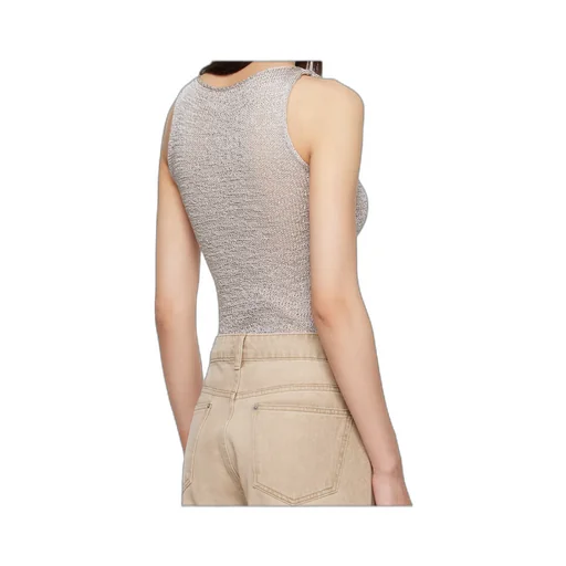 Floral-Embroidered Knitted Top