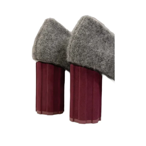 Mohair Knitted Piano Pumps