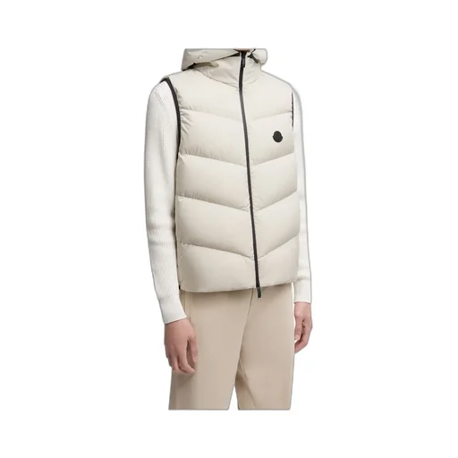 Moncler Guersac Diagonal-Quilted Hooded Dwon Vest