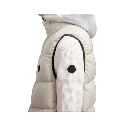 Moncler Guersac Diagonal-Quilted Hooded Dwon Vest