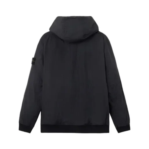 Stone Island Logo Patch Zip-Up Hooded Jacket