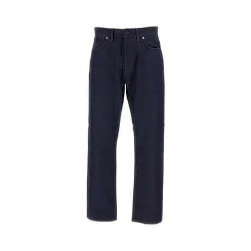 Stone Island Logo Patch Straight-Leg Jeans