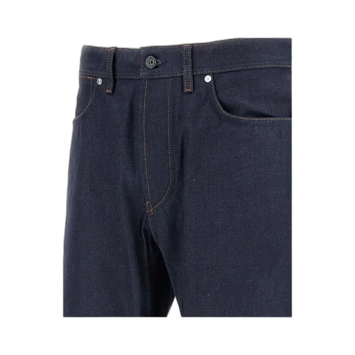 Stone Island Logo Patch Straight-Leg Jeans