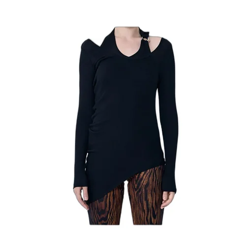Jean Paul Gaultier Asymmetric Knitted Top
