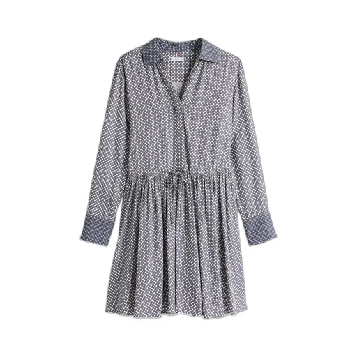 Belted Fit And Flare Mini Dress