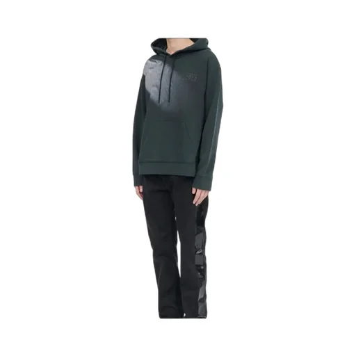 Mm6 Maison Margiela Logo Printed Drawstring Hoodie