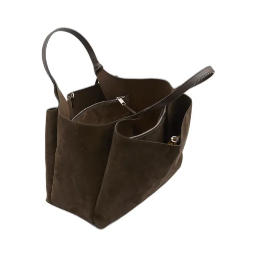 Medium Suede Tote Bag