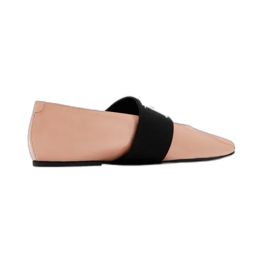 Givenchy Shiny Logo Strap Flat Shoes