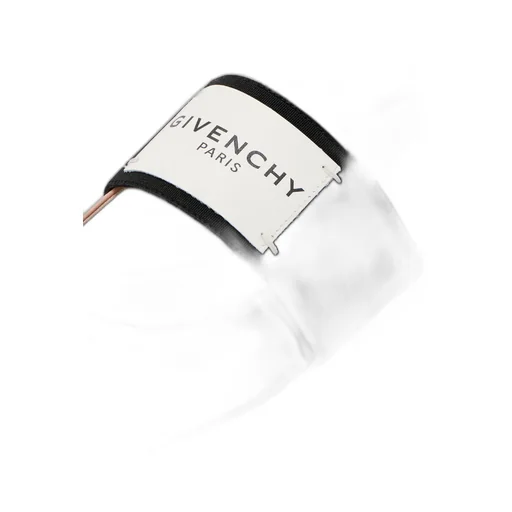 Givenchy Shiny Logo Strap Flat Shoes