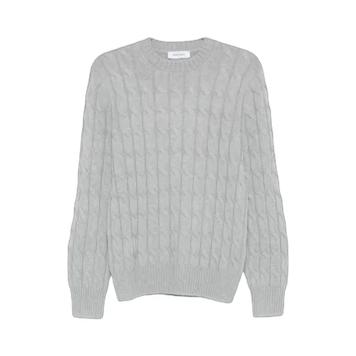 Cable-Knit Crew-Neck Sweater