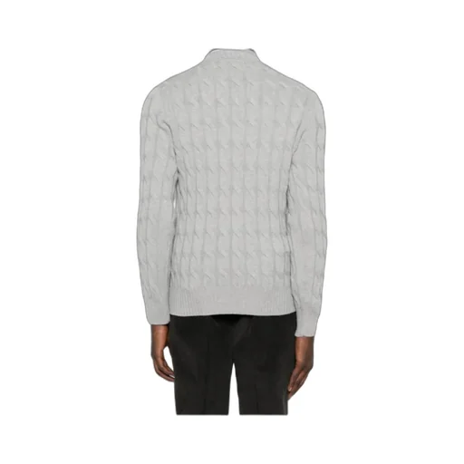 Cable-Knit Crew-Neck Sweater