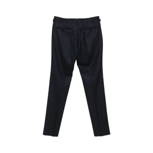 Pinstripe Trousers With Buckle