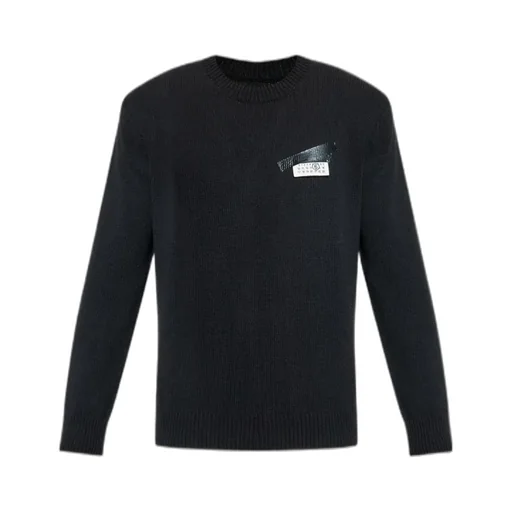 Mm6 Maison Margiela Logo Patch Crewneck Jumper