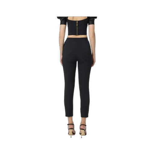 Button-Fastening Pocket Trousers