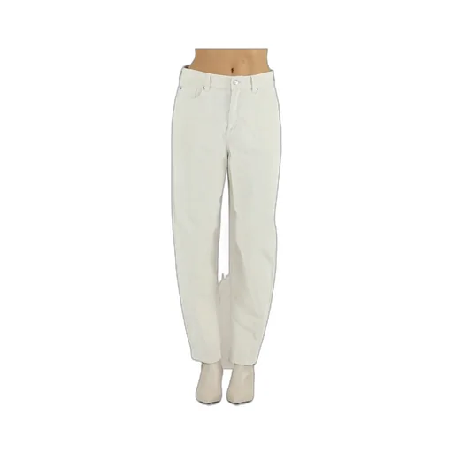 Denim Trousers With Belt Loops