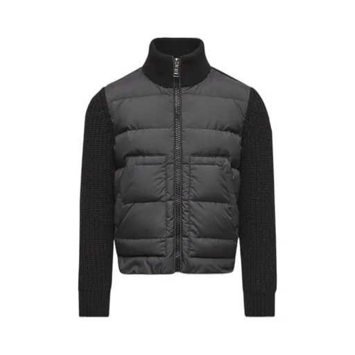 Moncler Enfant Logo Patch Panelled Jacket