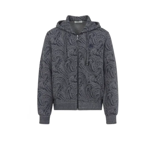 Paisley Zip-Up Hoodie