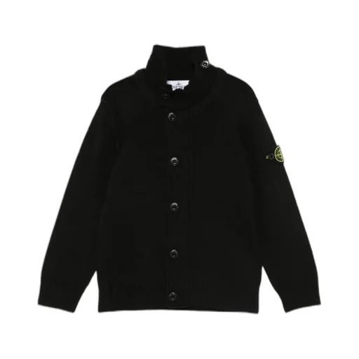 Stone Island Junior Stand Collar Cardigan