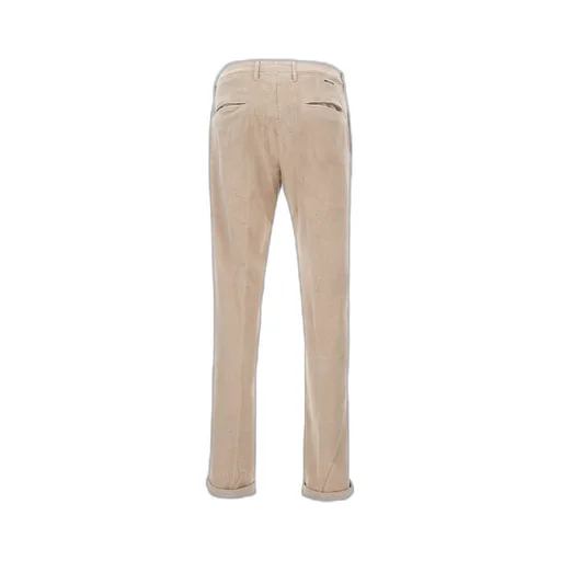 Textured Straight-Leg Trousers