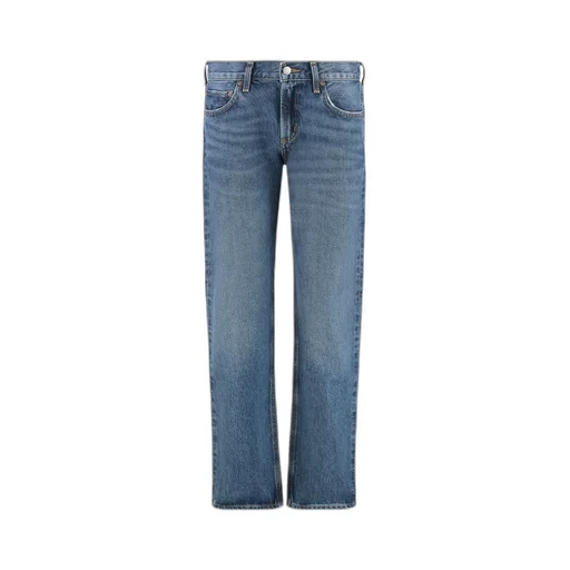 Agolde High Rise Straight-Leg Cropped Jeans