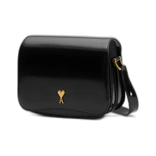 Ami Paris Ami Alexandre Mattiussi Logo Plaque Shoulder Bag
