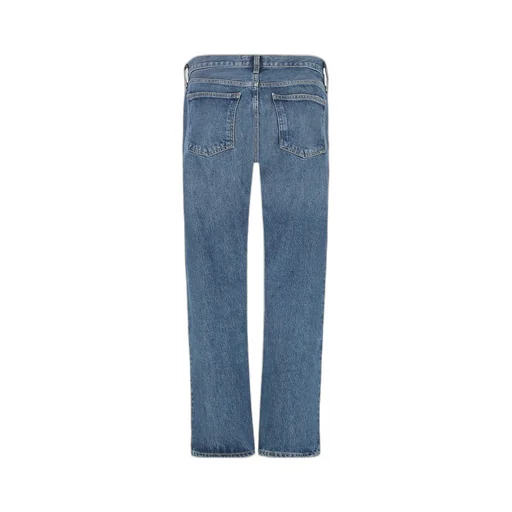 Agolde High Rise Straight-Leg Cropped Jeans