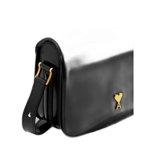 Ami Paris Ami Alexandre Mattiussi Logo Plaque Shoulder Bag