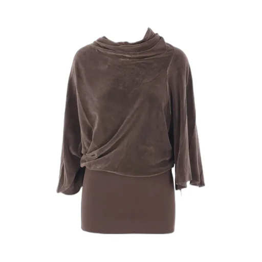 Draped Cowl-Neck Top