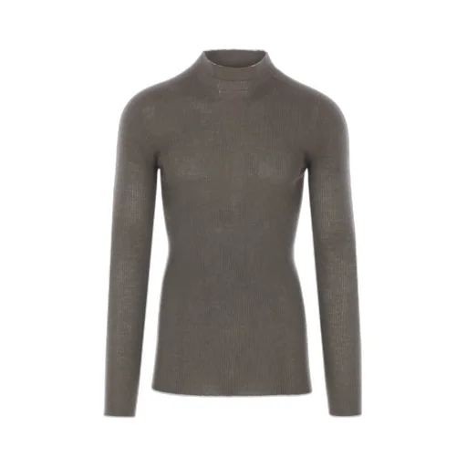 Ribbed High-Neck Sweater