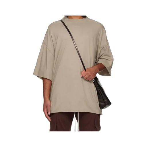 Dropped-Hem Drawstring T-Shirt