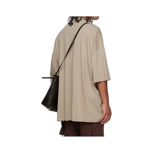 Dropped-Hem Drawstring T-Shirt