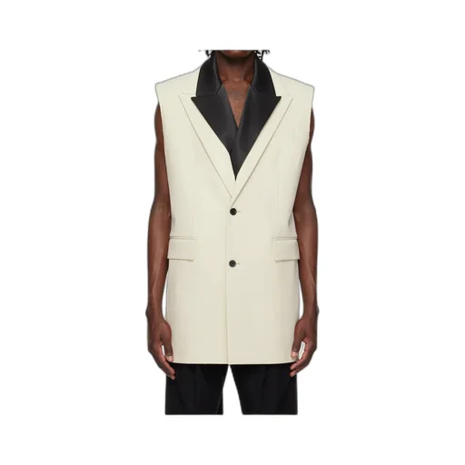 Double Layer Sleeveless Blazer