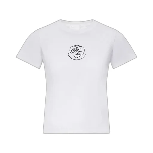 Moncler Logo Embroidered Crewneck T-Shirt