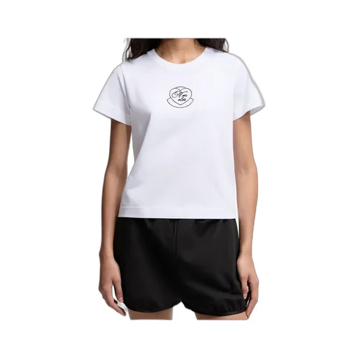 Moncler Logo Embroidered Crewneck T-Shirt