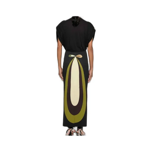 Graphic-Print Maxi Dress