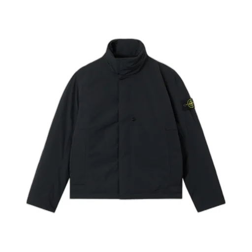 Stone Island Logo Patch High Neck Jacket