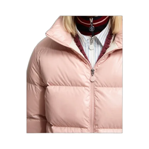 Moncler Abbadia Logo Patch Zip-Up Jacket
