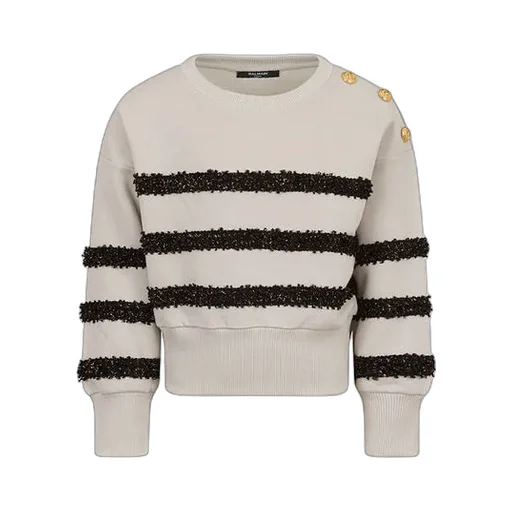 Balmain Kids Embellished Crewneck Sweatshirt