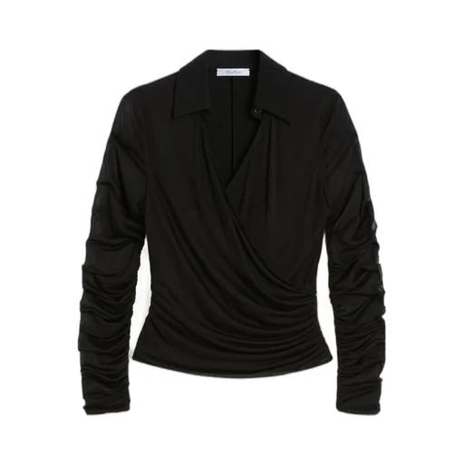 Jersey And Tulle Blouse